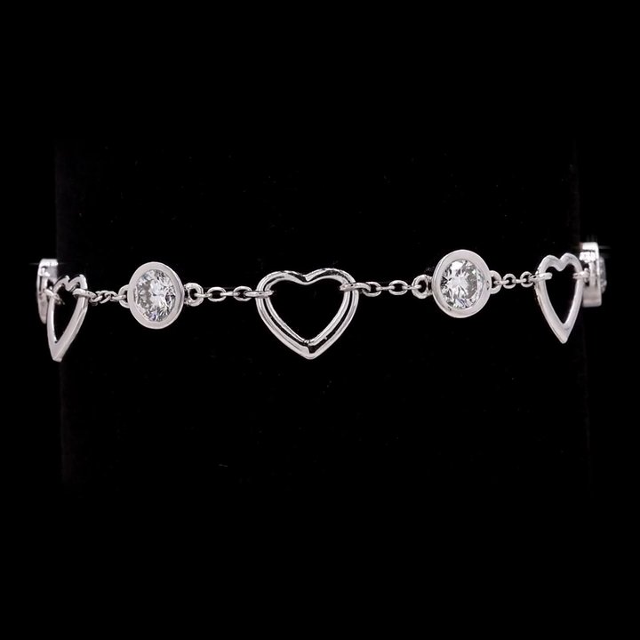 Heart Diamond Bracelet