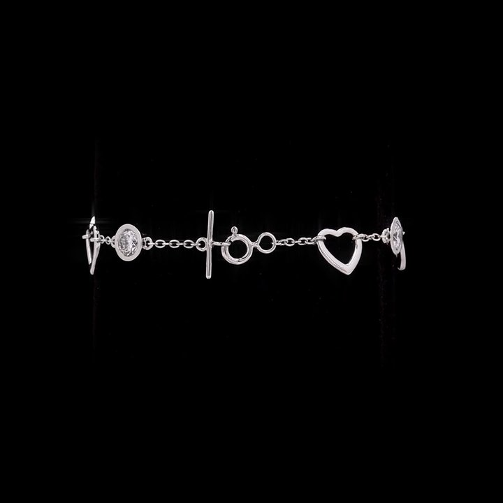 Heart Diamond Bracelet 2