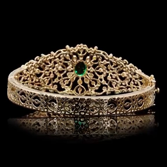 Emerald Diamond Bangle 4