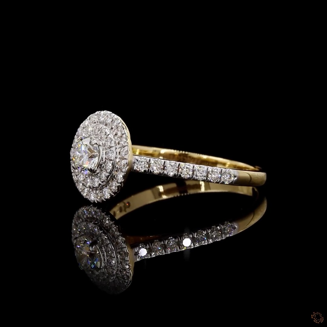 Double Halo Diamond Ring 2