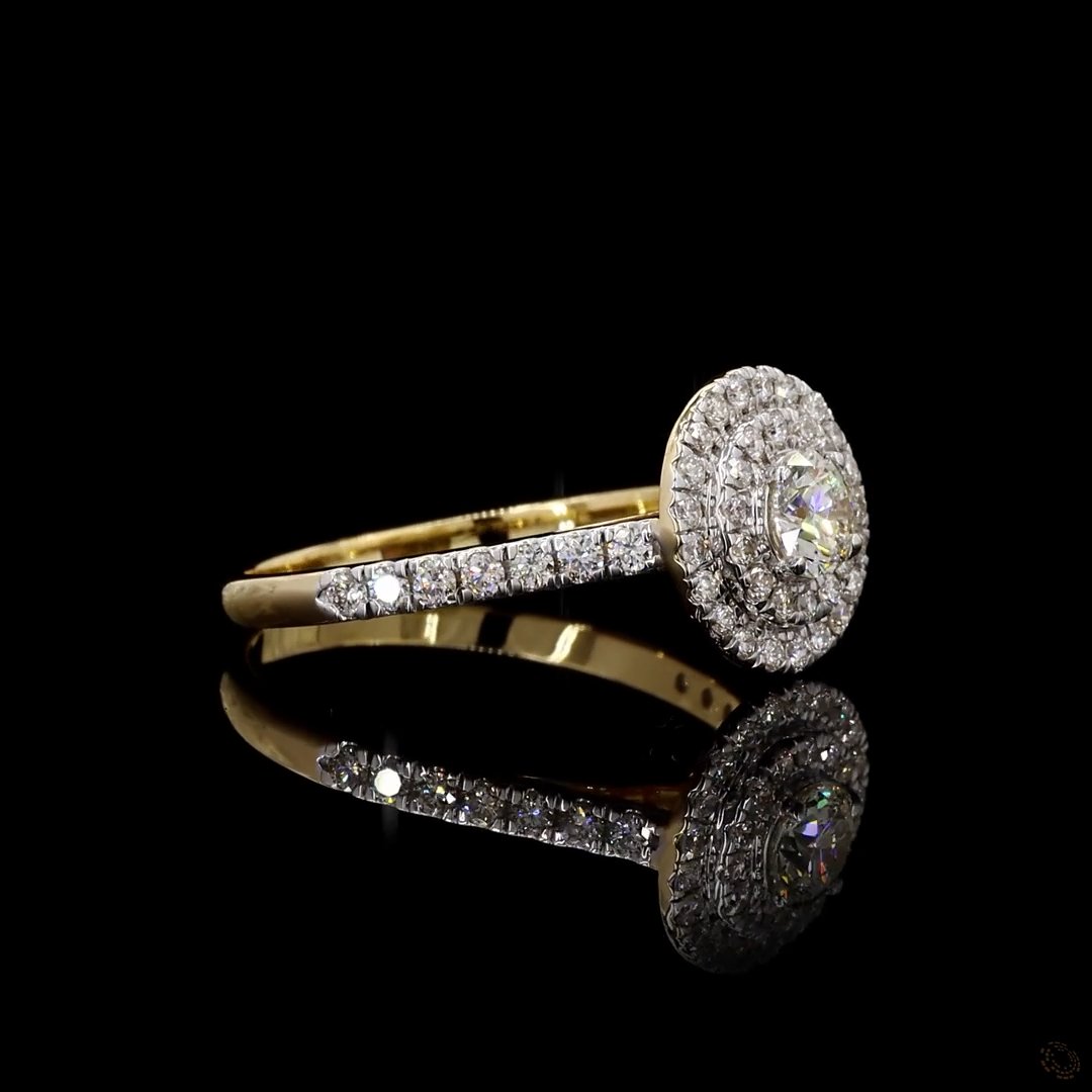 Double Halo Diamond Ring 3