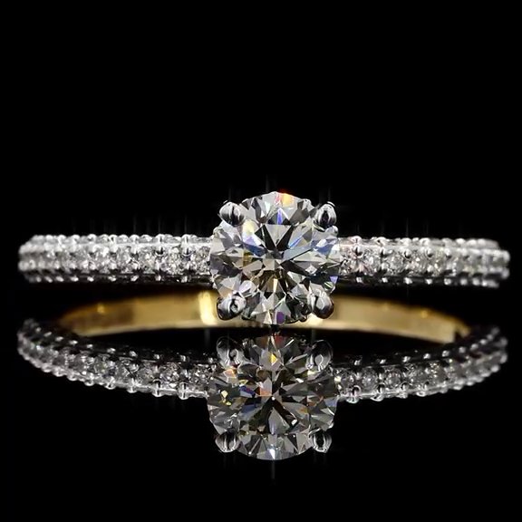 Pavé Solitaire Ring
