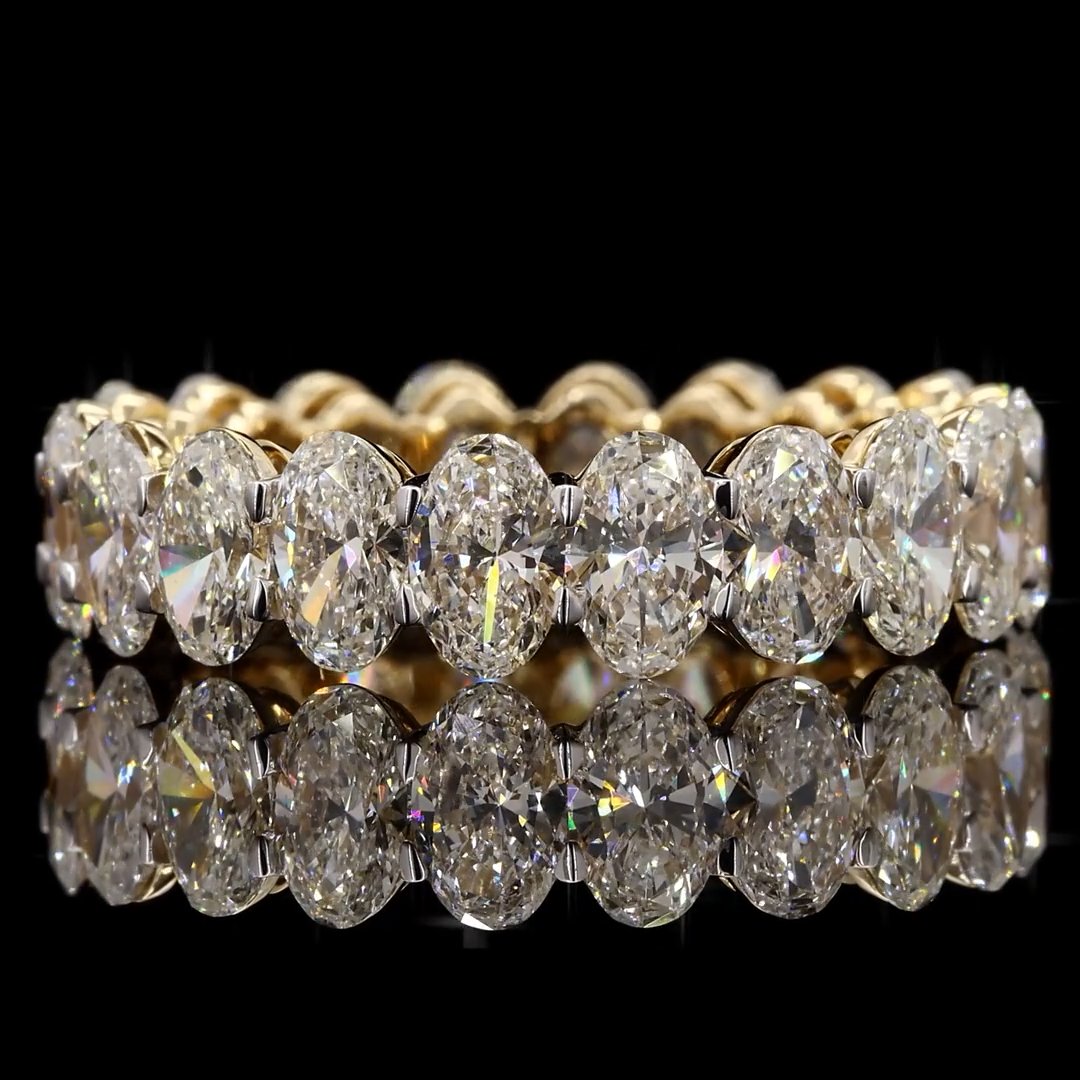 Oval Diamond Eternity Band