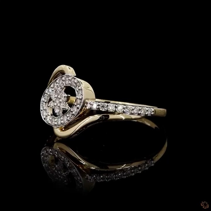 Swirl Cluster Ring 2