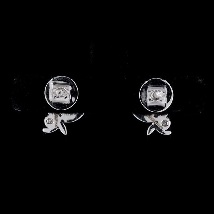Leaf Diamond Stud Earrings 2
