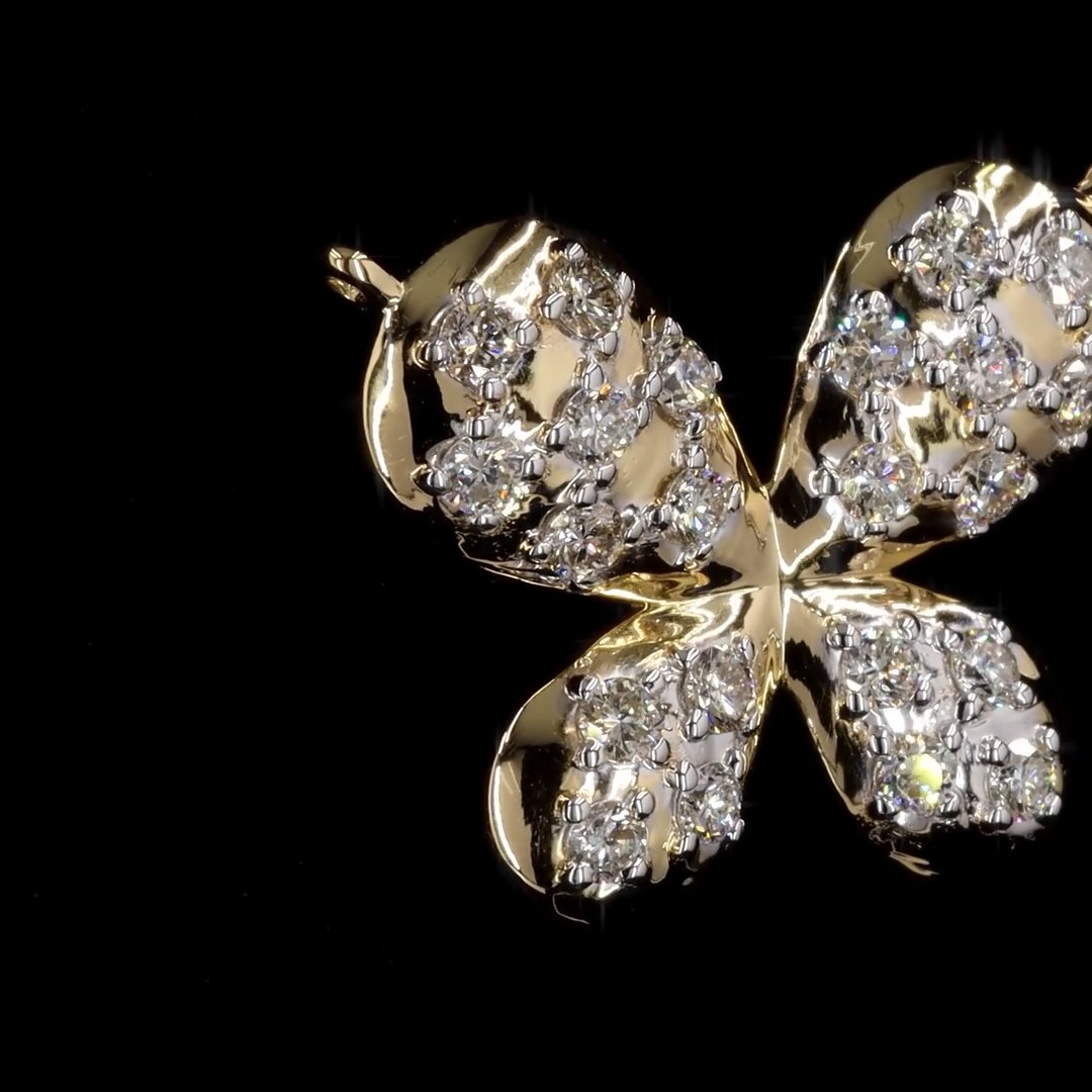 Butterfly Diamond Pendant 3