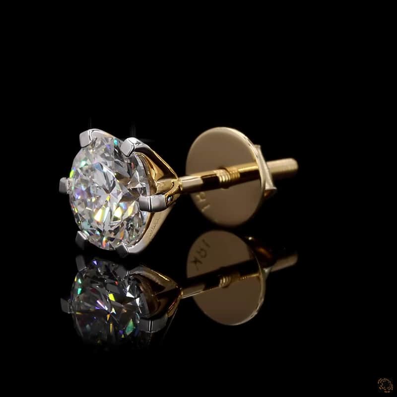Six-Prong Solitaire Stud Earrings 3