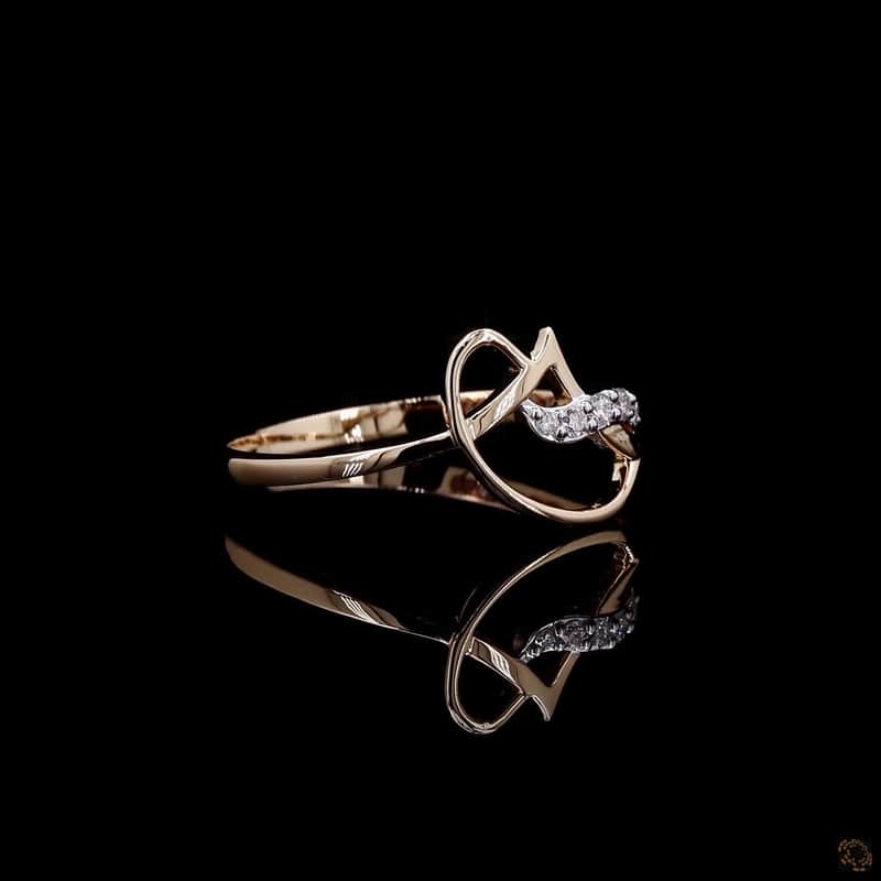 Abstract Openwork Diamond Ring 3
