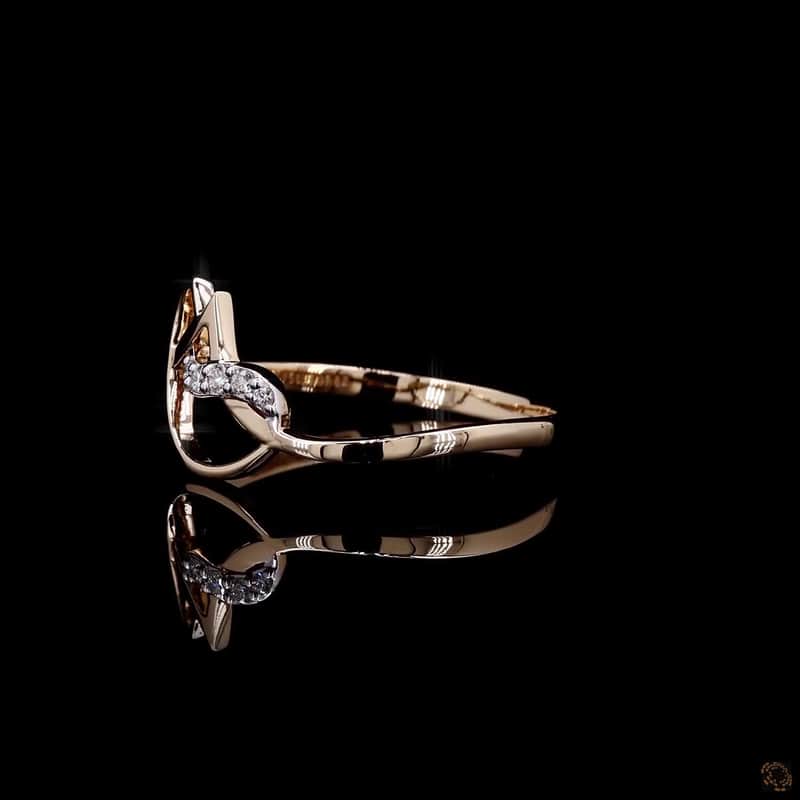 Abstract Openwork Diamond Ring 4