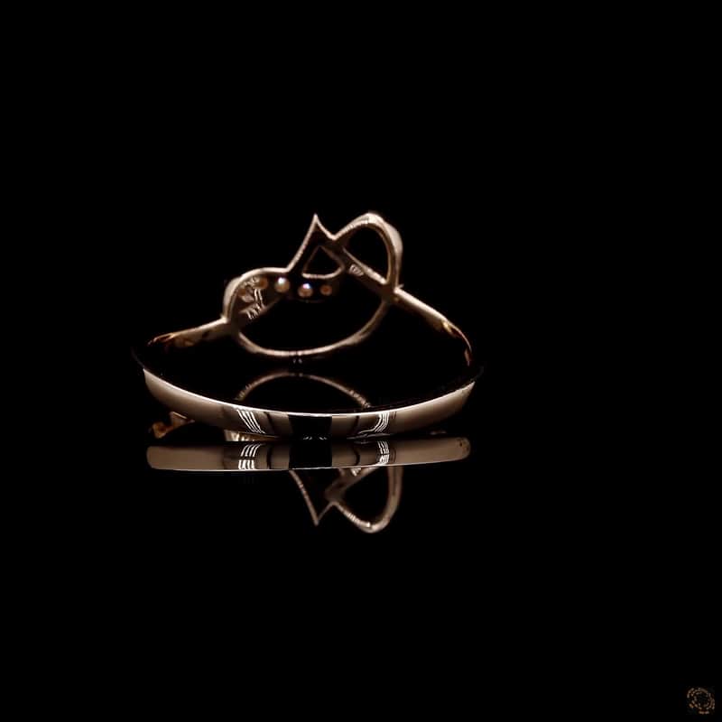 Abstract Openwork Diamond Ring 5