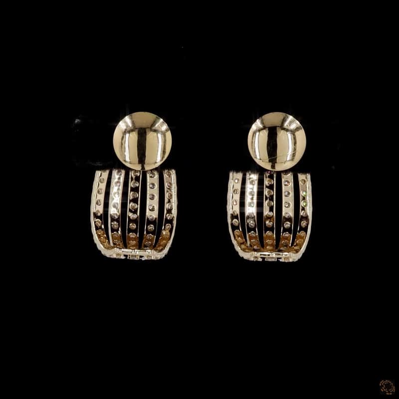 Multi-Row Pavé Hoop Earrings 4