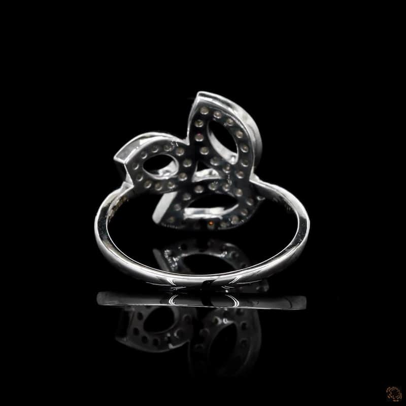 Triple Leaf Diamond Ring 4