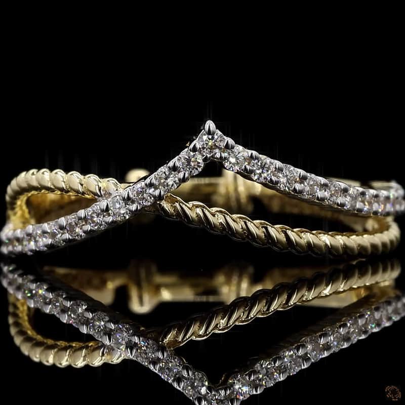 Chevron Rope Crossover Ring 2
