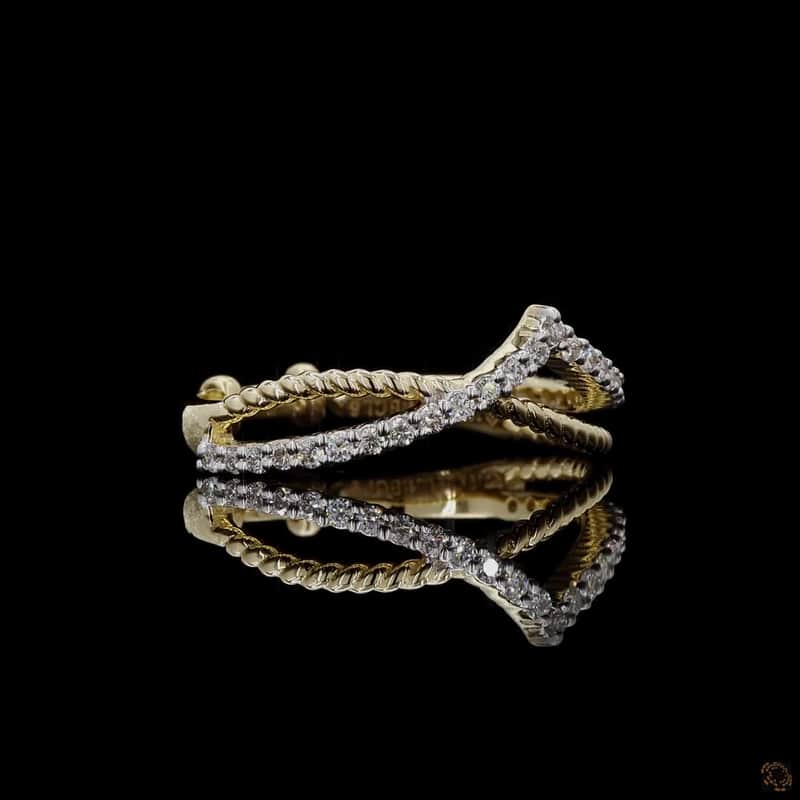 Chevron Rope Crossover Ring 3