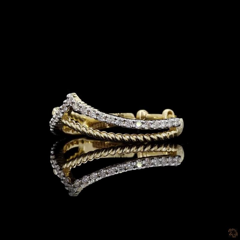 Chevron Rope Crossover Ring 4