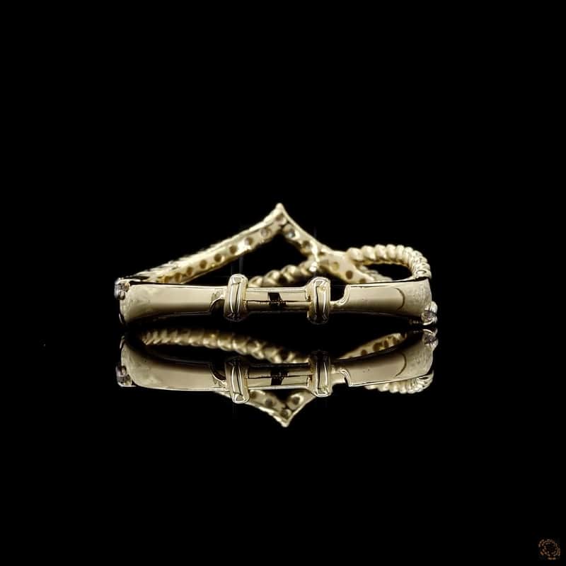 Chevron Rope Crossover Ring 5