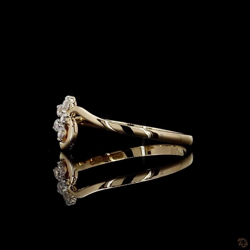 Floral Bypass Ring 4