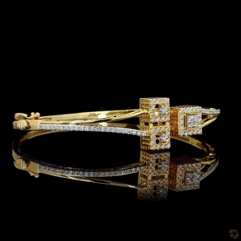 Geometric Block Bangle 2