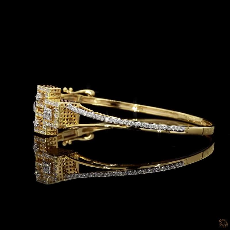 Geometric Block Bangle 3