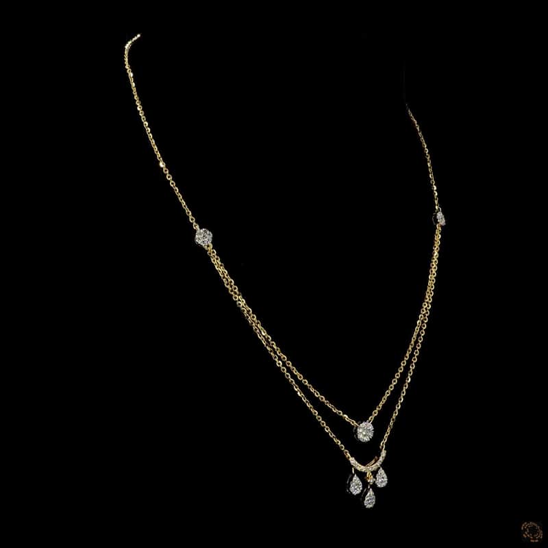 Layered Pear Drop Necklace 2