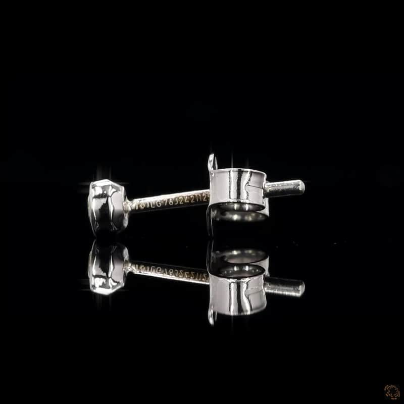 Bezel Solitaire Stud Earrings 3
