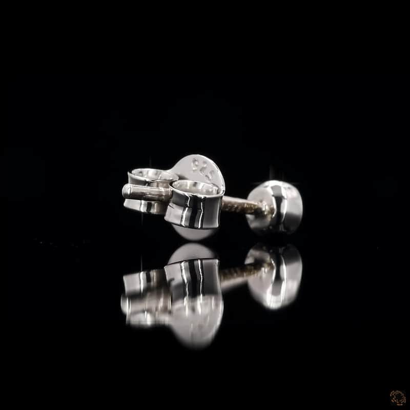 Bezel Solitaire Stud Earrings 4