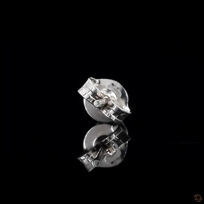 Bezel Solitaire Stud Earrings 4