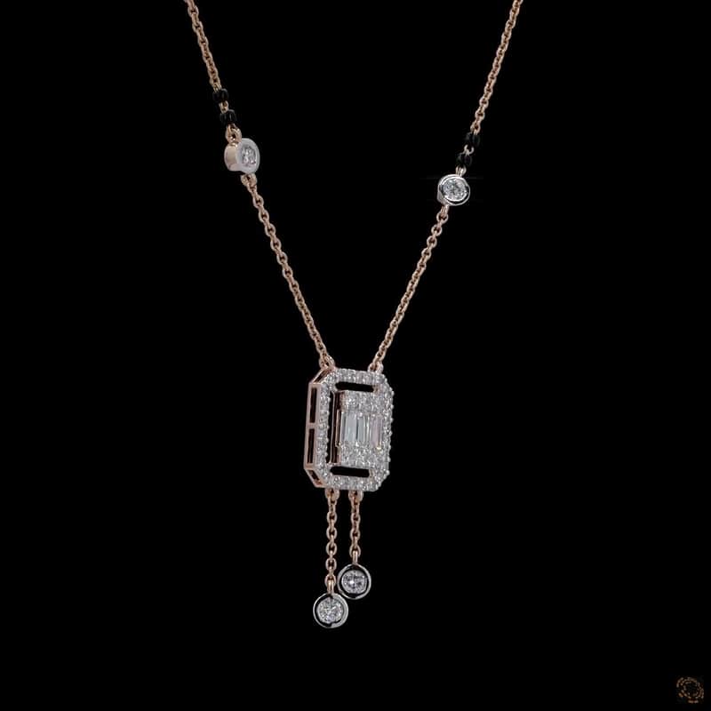Geometric Halo Drop Pendant 2