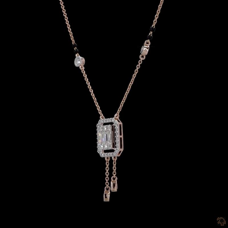 Geometric Halo Drop Pendant 3
