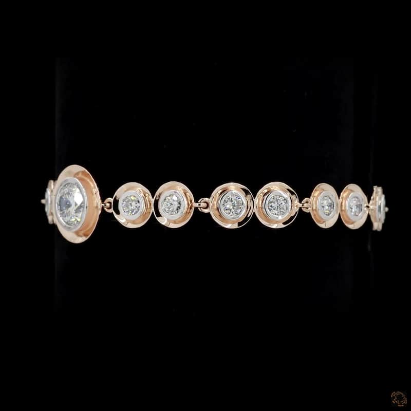 Graduated Circle Bezel Bracelet 3