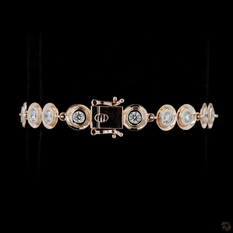 Graduated Circle Bezel Bracelet 4