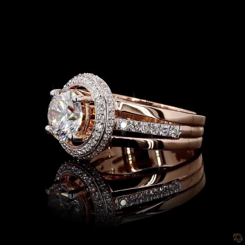 Triple-Band Halo Ring 3