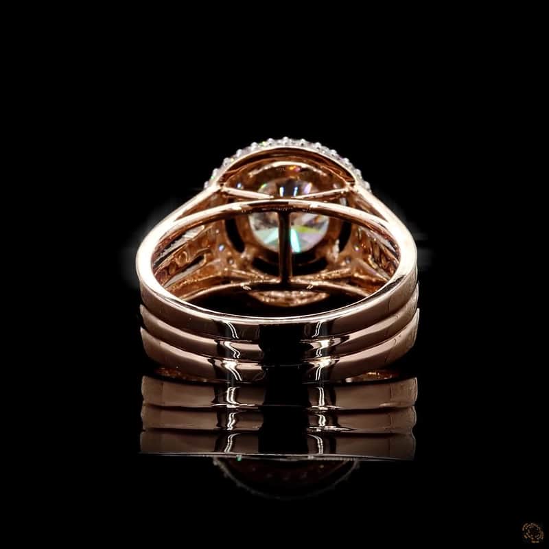 Triple-Band Halo Ring 4