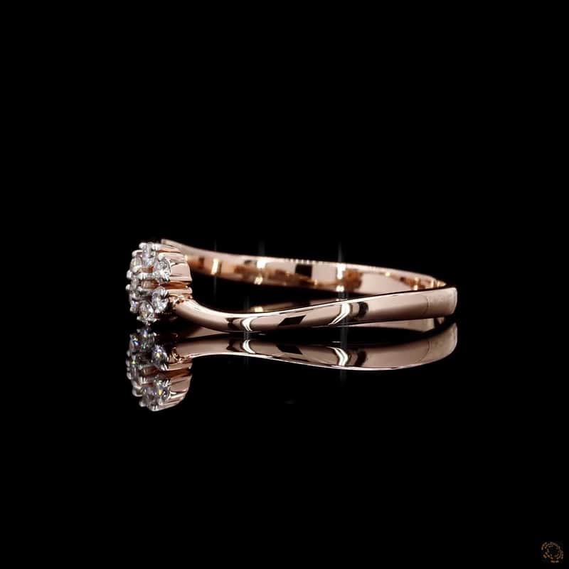 Floral Cluster Bypass Ring 3