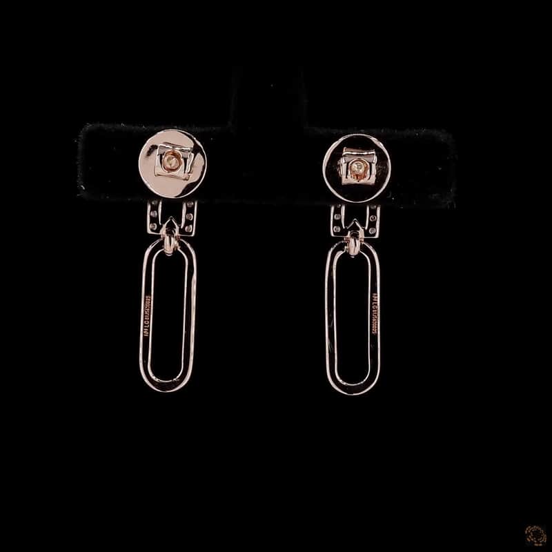 Linked Oval Drop Earrings 4