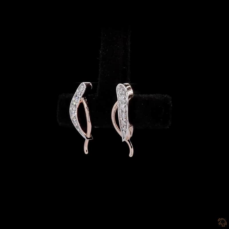 Bypass Leaf Stud Earrings 3