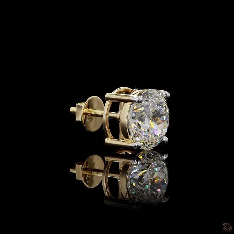Four-Prong Solitaire Stud Earrings 2