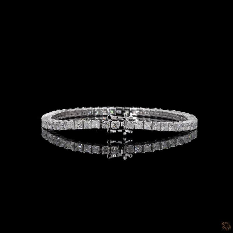 Princess-Cut Tennis Bracelet 4