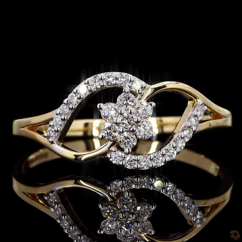 Floral Marquise Frame Ring 2