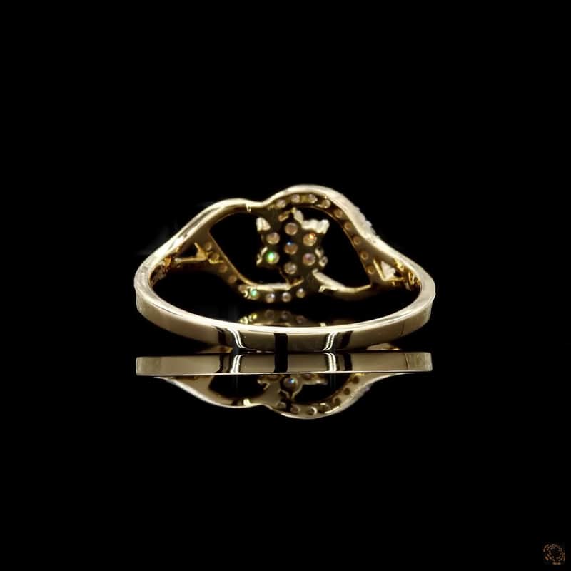 Floral Marquise Frame Ring 5