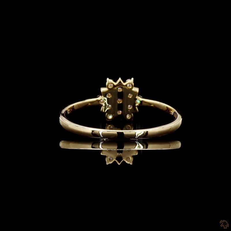 Floral Starburst Cluster Ring 5