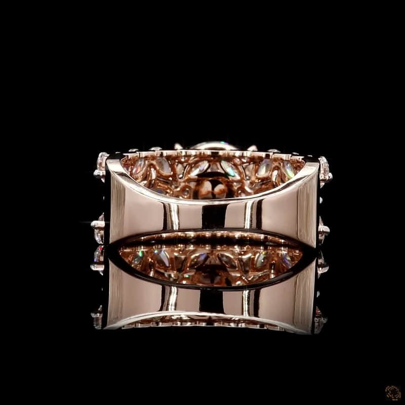 Marquise Leaf Solitaire Ring 5