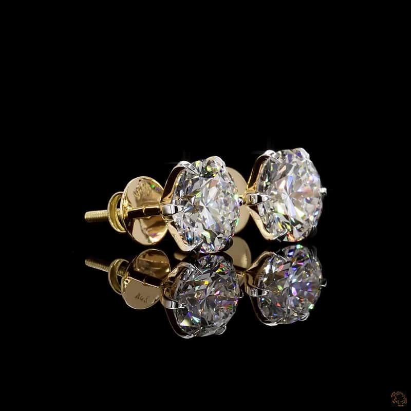 Six-Prong Solitaire Stud Earrings 2