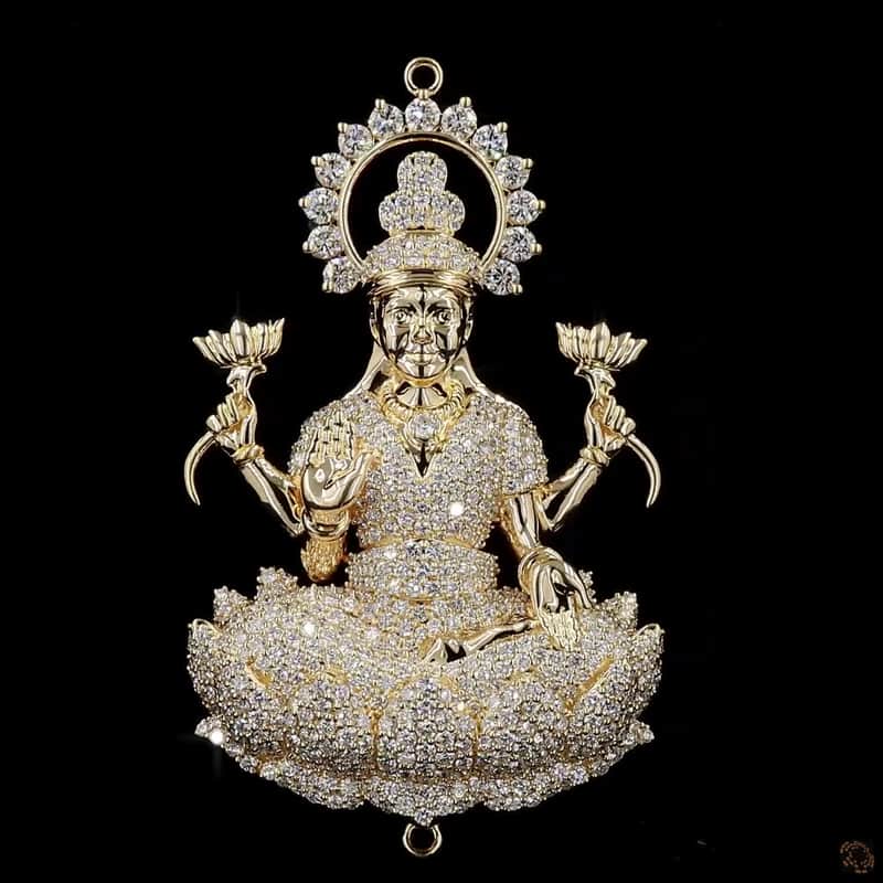 Lakshmi Lotus Pendant 2