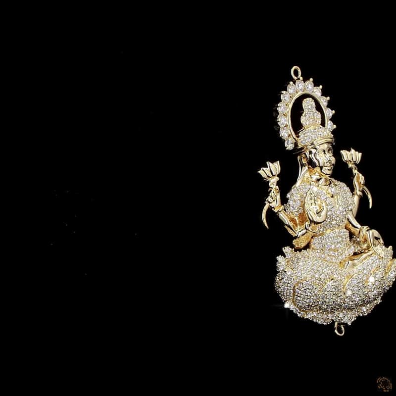 Lakshmi Lotus Pendant 3