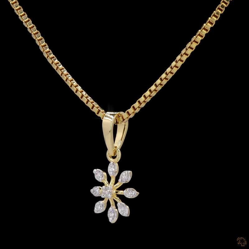 Starburst Diamond Pendant 3
