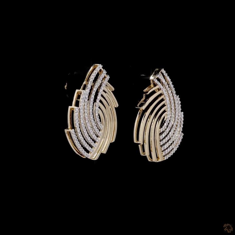 Swirl Pavé Drop Earrings 3