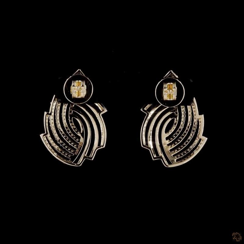 Swirl Pavé Drop Earrings 5