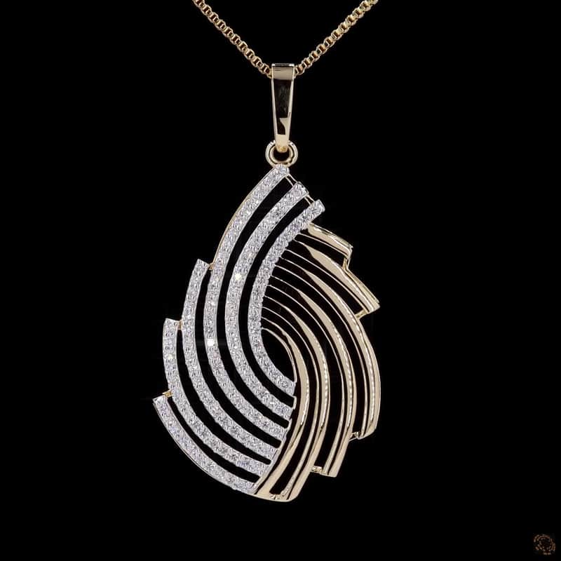 Flame Ribbon Pendant 2
