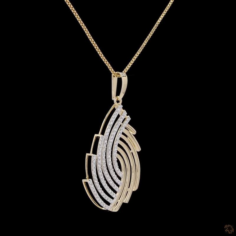Flame Ribbon Pendant 3